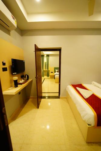 Postel nebo postele na pokoji v ubytování Hotel Ishta