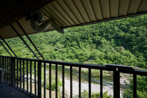 Balkoni atau teres di Natural Harmony Spa Pension