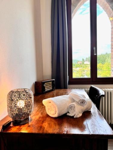 Ένα ή περισσότερα κρεβάτια σε δωμάτιο στο Agriturismo Casa di Nàno