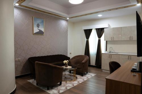 Posezení v ubytování HAMDAAN Hotel
