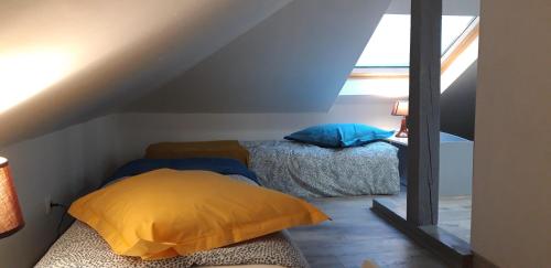Postel nebo postele na pokoji v ubytování Maison Cosy Mulhouse