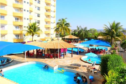 a view of the pool at the resort at THERMAS PLACE via VCS Imob Temporada in Caldas Novas