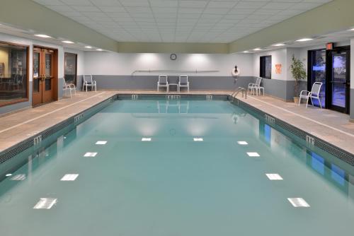 a large swimming pool in a hotel room at The Lodge at Big Sky in Big Sky