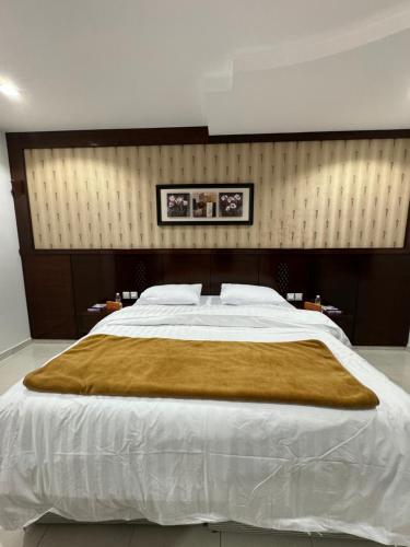 Ένα ή περισσότερα κρεβάτια σε δωμάτιο στο شقق العاصمة