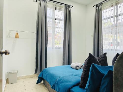 Katil atau katil-katil dalam bilik di BM大山脚 Alma Single Storey Semi-D 5-minute To Aeon Mall