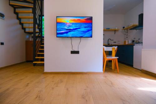 Una televisión o centro de entretenimiento en Black Sea Gemini