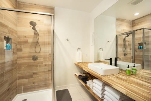 Koupelna v ubytování Wallace BNB