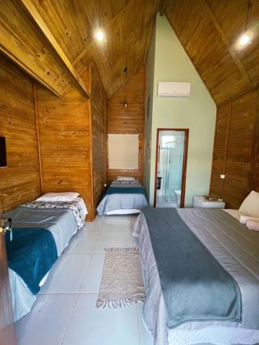 Postel nebo postele na pokoji v ubytování Pousada Canastra Sul