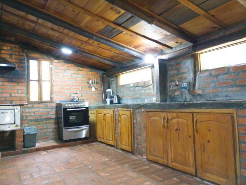 Η κουζίνα ή μικρή κουζίνα στο Casa de campo el lapacho
