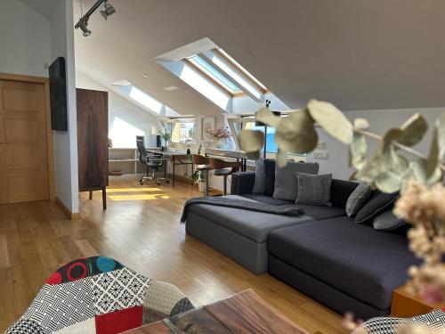 Χώρος καθιστικού στο Bustos Home Apartamento