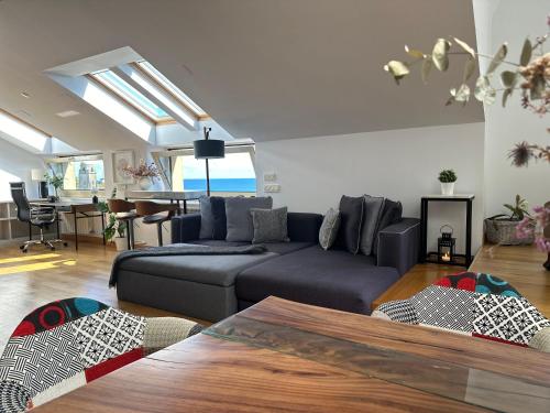 Χώρος καθιστικού στο Bustos Home Apartamento