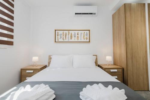 Кровать или кровати в номере Brandnew 2bed Family Apartment Mellieha By Homely!