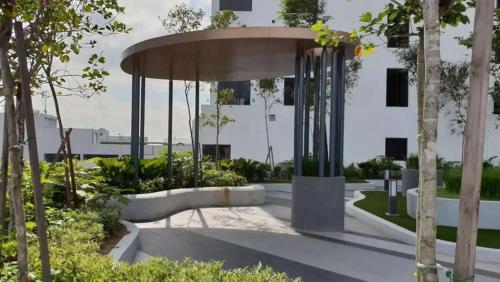 a rendering of a park with a building at Lazy Cozy Summer Afternoon Healing Daily Life in Klang