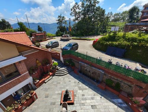 Nespecifikovaný výhled na hory nebo výhled na hory při pohledu z hotelu