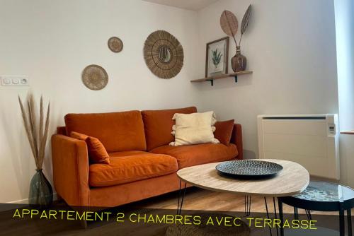 Χώρος καθιστικού στο Les Appartements du Pont Joubert