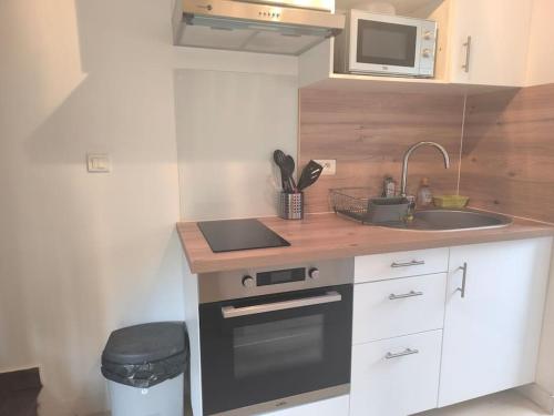 Dapur atau dapur kecil di L'ESCAPADE T3 avec terrasse privative