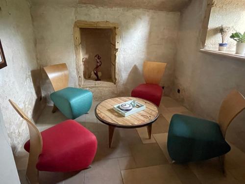 Posezení v ubytování Château de GRANDVAUX