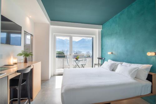 Postel nebo postele na pokoji v ubytování Riva Rooms & Studios - Check-In 24hr