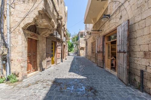 an alley in the old town at Casa Batroun Lofts in Batroûn