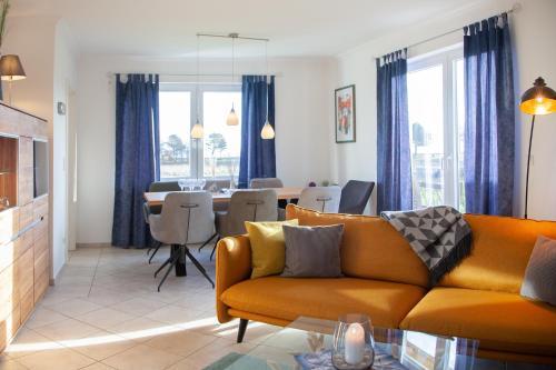 Posezení v ubytování Ferienhaus Außenförde