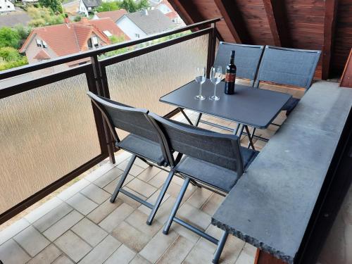 Balkoni atau teres di Ferienwohnung im schönen Brohltal