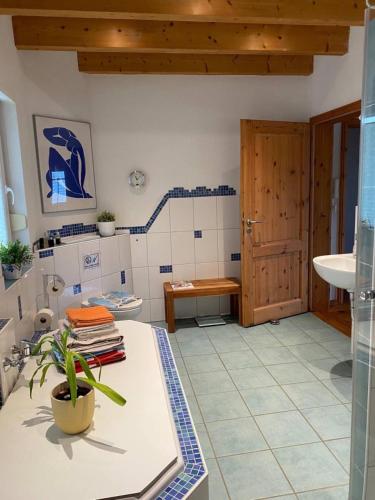 Ένα μπάνιο στο Das Blaue Haus Am Rothaarsteig