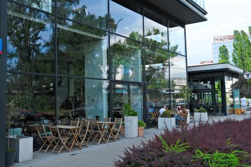 Bygningen som lejlighedshotellet ligger i