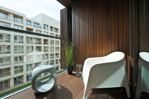 Posezení v ubytování GO Apartments - ApartHotel