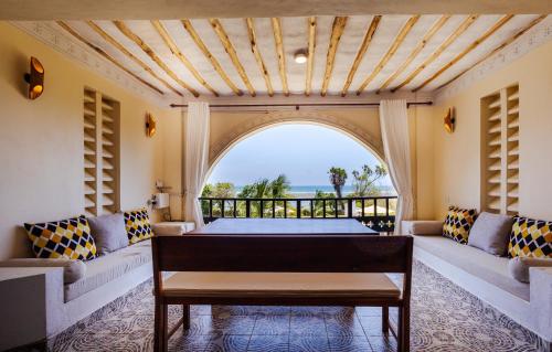 Χώρος καθιστικού στο Munje Beach Villas