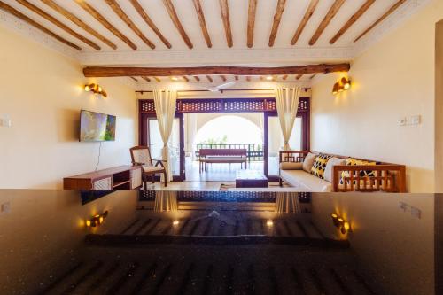 Χώρος καθιστικού στο Munje Beach Villas