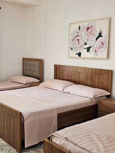 Seaside Bliss 1 tesisinde bir odada yatak veya yataklar