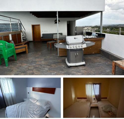 Postel nebo postele na pokoji v ubytování Penthouse El Paraíso
