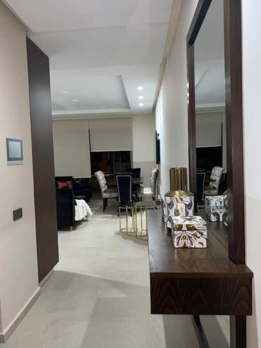 Posezení v ubytování appartement beau rivage pied dans leau