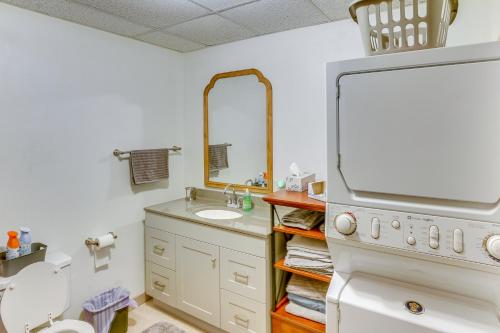 a bathroom with a sink and a stove at Vacation Rental Near South Dakota State University in Brookings