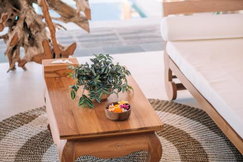 Abing Villas Spa & Beach Barにあるベッド