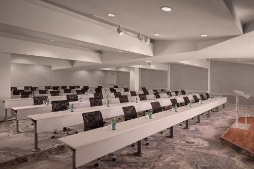 a large room with rows of tables and chairs at Marriott Hutchinson Island Beach Resort, Golf & Marina in Stuart