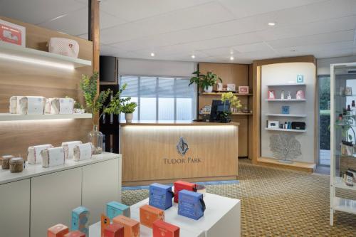 a tds max store with colorful boxes on display at Delta Hotels by Marriott Tudor Park Country Club in Maidstone