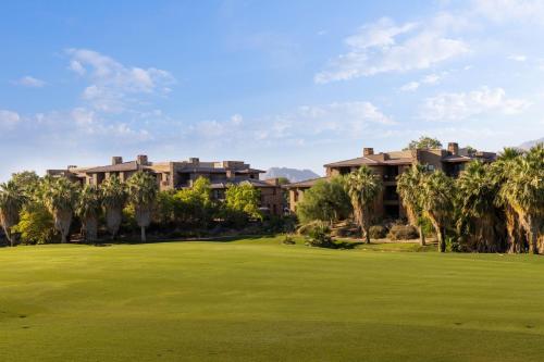 a view of the resort from the golf green at The Westin Desert Willow Villas, Palm Desert in Palm Desert