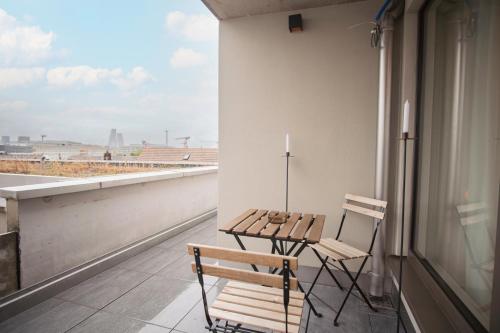 Top floor studio with terrace and free BaselCard
