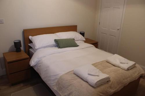 One bedroom Flat in Dingwall客房内的一张或多张床位