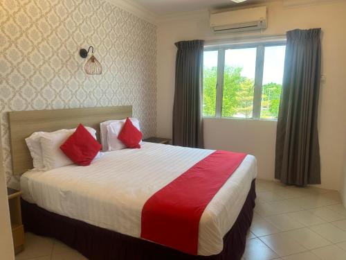 Katil atau katil-katil dalam bilik di V HOTEL