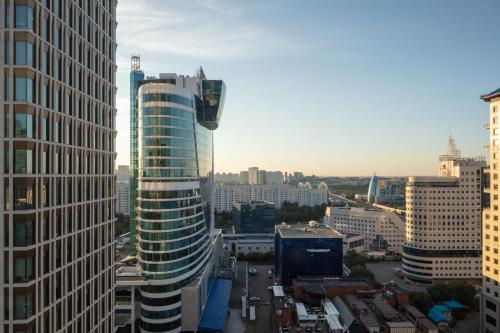Nespecifikovaný výhled na destinaci Astana nebo výhled na město při pohledu z hotelu