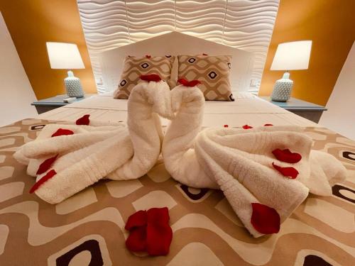 Tropicana Suitesにあるベッド