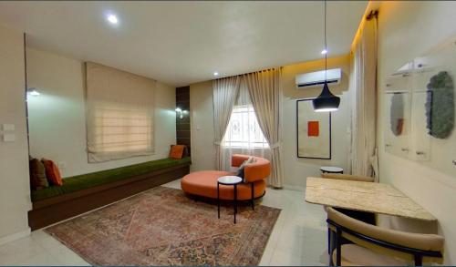 Posezení v ubytování C apartment