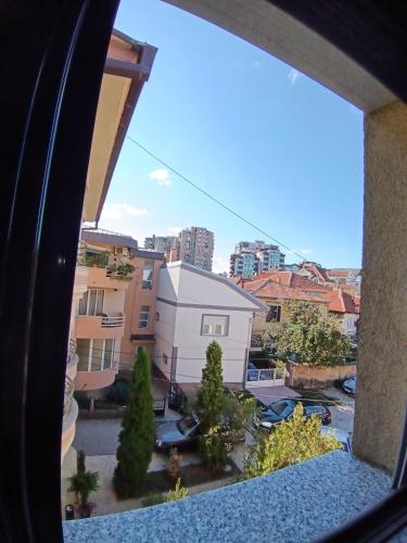 a view of a city from a window at Atonika Apartments Bitola in Bitola