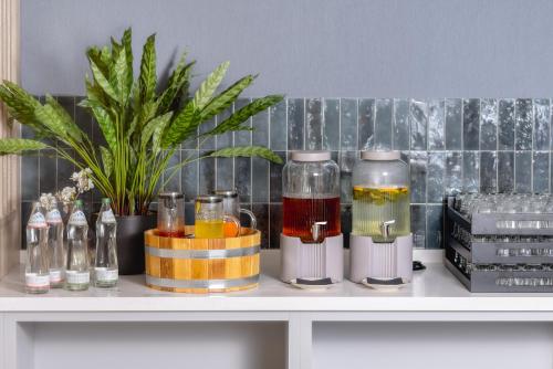 Cuisine ou kitchenette dans l'établissement Radisson Hotel Leipzig