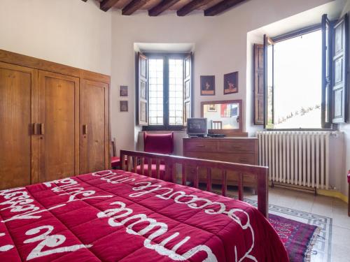 Cama o camas de una habitación en La Loggia Sul Nera
