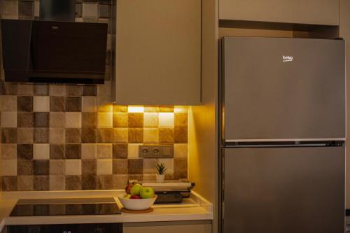 Kuchyň nebo kuchyňský kout v ubytování First Class by Antalya Suites