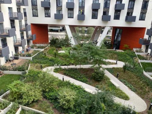 Сад в Apartament Wrocław, centrum, SPA i siłownia