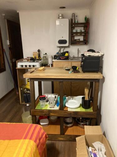 Η κουζίνα ή μικρή κουζίνα στο Cabañita Tiny de 15m2 y bodega!